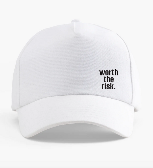 Baseballcap "worth the risk"